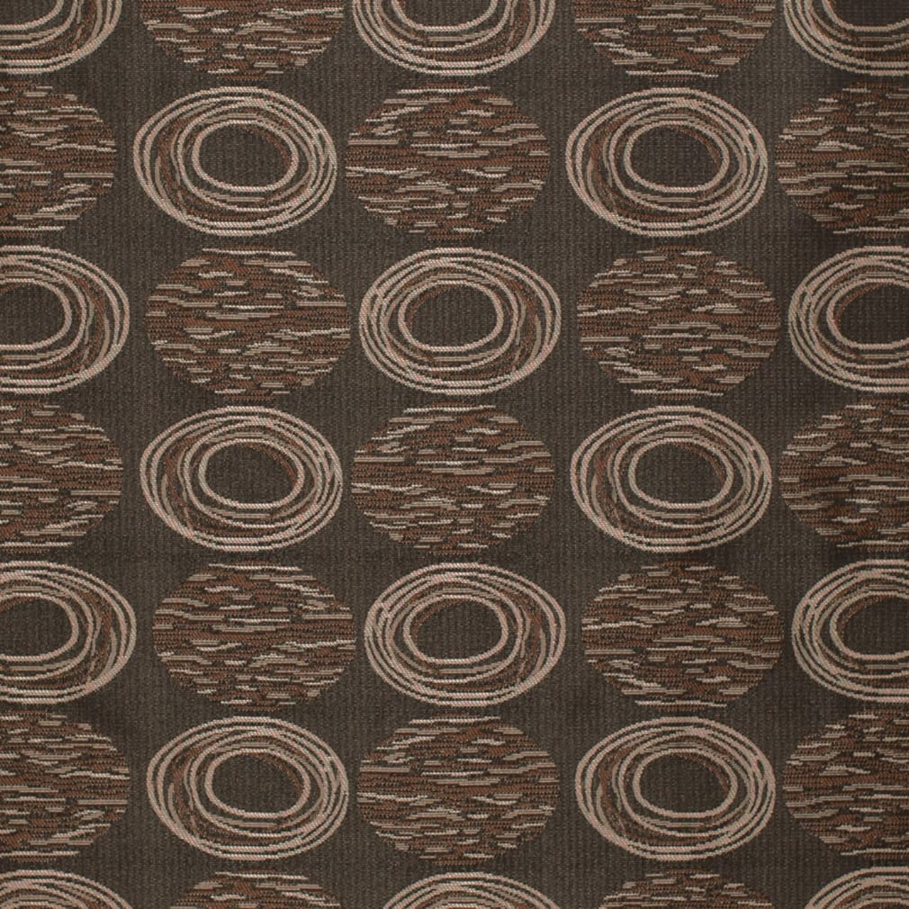 Ebony - Black Abstract Geometric Upholstery Fabric 54 Inches"